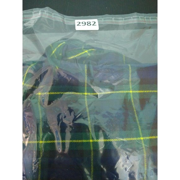 RSVLTS The Connery Flannel Shirt XL Roosevelts Pockets Plaid Blue Green - Picture 9 of 9